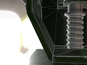 hole punch basic version rigged and animated 3D Model