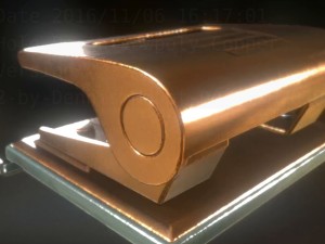 hole punch copper version rigged and animated 3D मॉडल