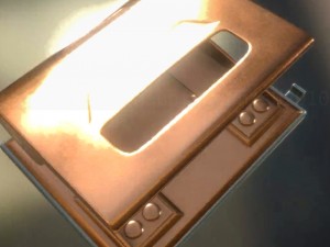 hole punch copper version rigged and animated Modelo 3D