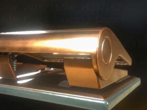 hole punch copper version rigged and animated Modelo 3D