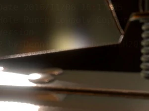hole punch copper version rigged and animated 3D Model