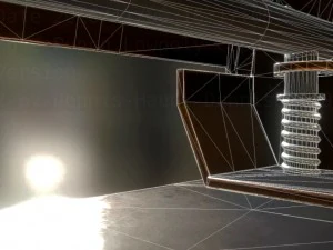 hole punch copper version rigged and animated 3D Model