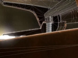 hole punch copper version rigged and animated 3D Model