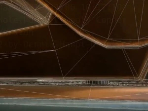 hole punch copper version rigged and animated 3D Model