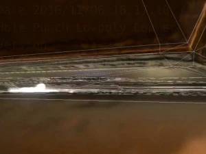 hole punch copper version rigged and animated 3D Model