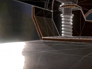 hole punch copper version rigged and animated Modelo 3D