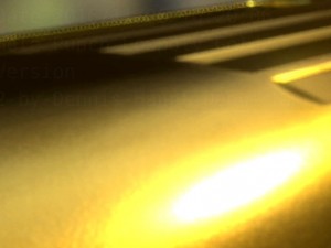 hole punch gold version rigged and animated 3D Model