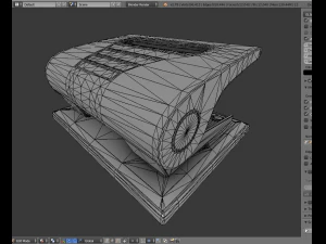 hole punch gold version rigged and animated 3D Model