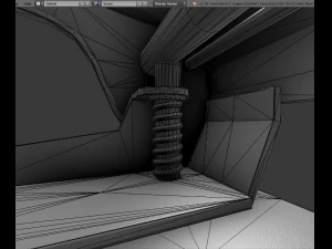 hole punch gold version rigged and animated 3D Model