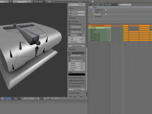 hole punch gold version rigged and animated 3D Model