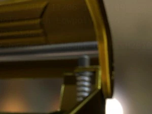 hole punch gold version rigged and animated 3D Model