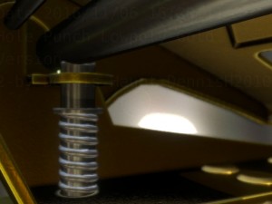 hole punch gold version rigged and animated 3D Model
