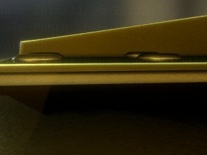 hole punch gold version rigged and animated 3D Model