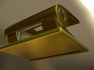 hole punch gold version rigged and animated 3D Model