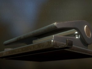 hole punch old version rigged and animated 3D Model