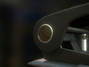 hole punch old version rigged and animated 3D Model