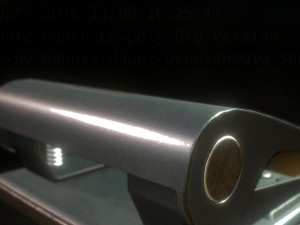 hole punch old version rigged and animated 3D Model