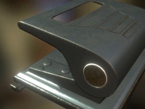 hole punch old version rigged and animated 3D Model
