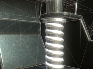 hole punch old version rigged and animated 3D Model