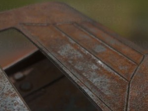 hole punch rusty version rigged and animated 3D Model
