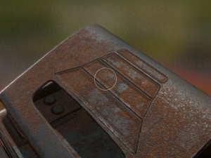 hole punch rusty version rigged and animated 3D Model