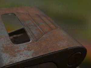 hole punch rusty version rigged and animated 3D Model