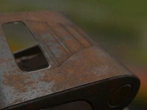 hole punch rusty version rigged and animated 3D Model