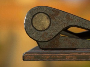 hole punch rusty version rigged and animated 3D Model