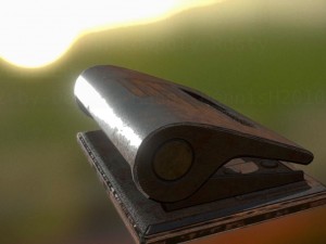 hole punch rusty version rigged and animated 3D Model