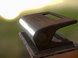 hole punch rusty version rigged and animated 3D Model