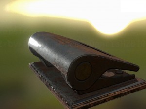 hole punch rusty version rigged and animated 3D Model