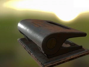 hole punch rusty version rigged and animated 3D Model