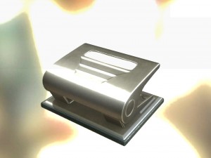 hole punch alu version rigged and animated 3D Model