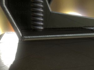 hole punch alu version rigged and animated 3D Model