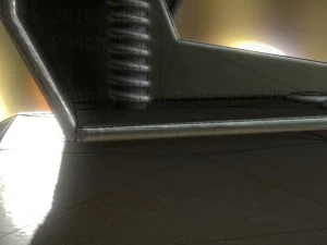 hole punch alu version rigged and animated 3D Model