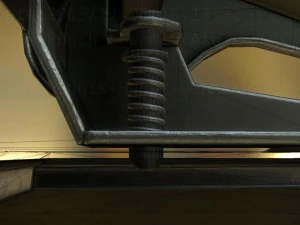 hole punch alu version rigged and animated 3D Model