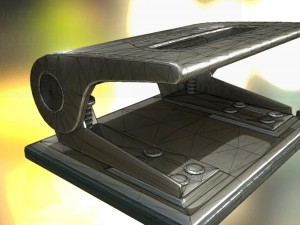 hole punch alu version rigged and animated 3D Model