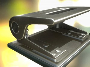 hole punch alu version rigged and animated 3D Model