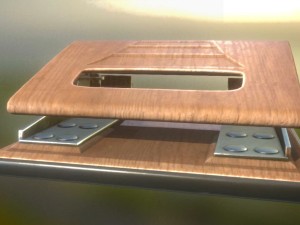 hole punch wood version 2 rigged and animated 3D Model