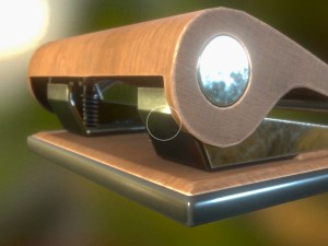 hole punch wood version 2 rigged and animated 3D Model