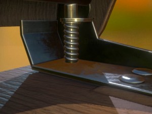 hole punch wood version 2 rigged and animated 3D Model