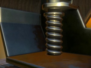 hole punch wood version 2 rigged and animated 3D Model