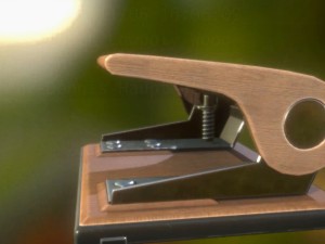 hole punch wood version 2 rigged and animated 3D Model
