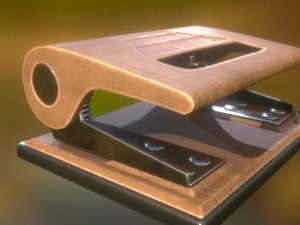 hole punch wood version 2 rigged and animated 3D Model