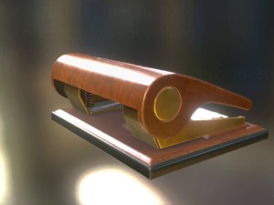 hole punch wood version 1 rigged and animated 3D 모델
