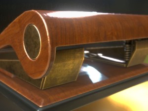hole punch wood version 1 rigged and animated 3D 모델