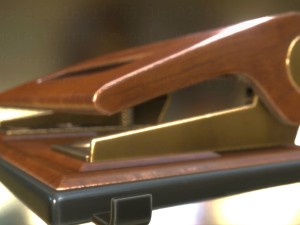 hole punch wood version 1 rigged and animated 3D 모델