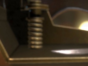 hole punch wood version 1 rigged and animated 3D 모델