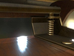 hole punch wood version 1 rigged and animated 3D 모델