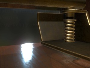 hole punch wood version 1 rigged and animated 3D 모델